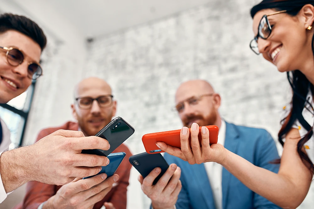 Eco-friendly business card exchange among professionals
